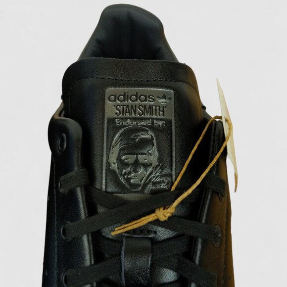 Adidas Stan Smith Lux Mens Core Black Sneakers Authentic Premium